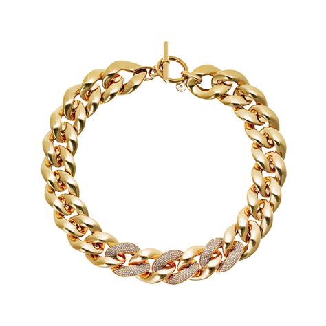 michael kors rood|Michael Kors chain link necklace.